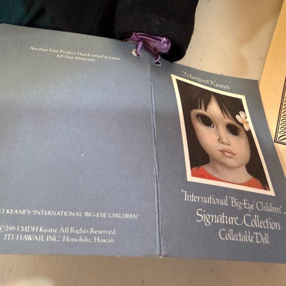 NIB Margaret Keane Big Eye Children Collector's Doll 1983 Bonnie #233 - Picture 12 of 12